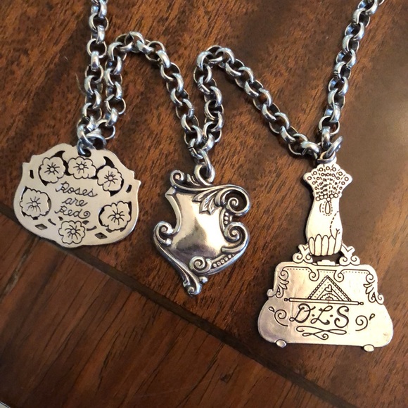 retired and rare HTF Brighton Victorian charm necklace/belt - Picture 10 of 14